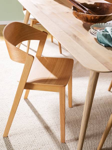 2er Set Esszimmerstühle Flomaton - Braun - Eiche - 57 x 76 x 52 cm - Image 6