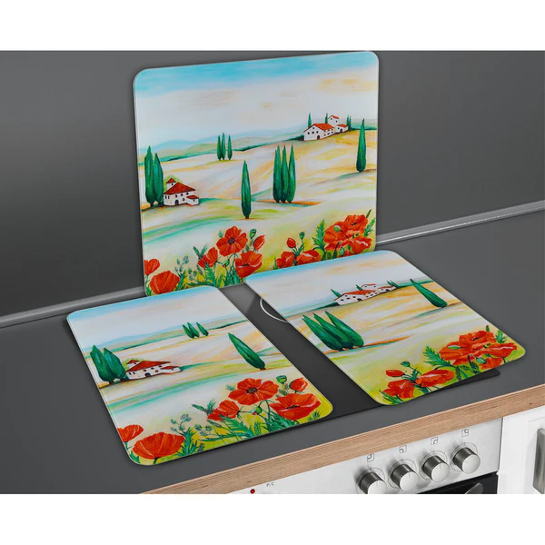 Abdeckplatte Toscana (2er-Set) - Glas - Mehrfarbig - Image 2