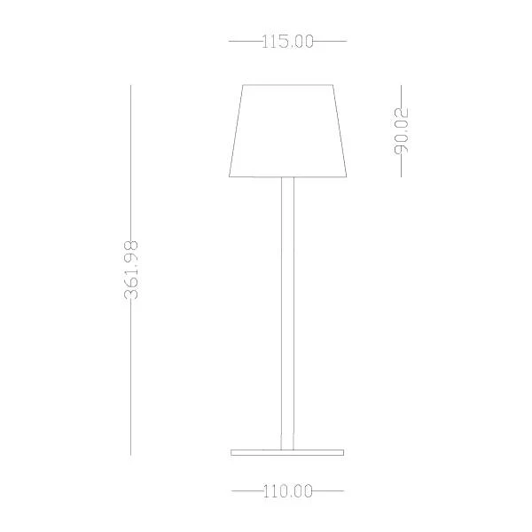 Akku-Tischleuchte ALEA - ABS-Kunststoff / Eisen - Schwarz - Image 12