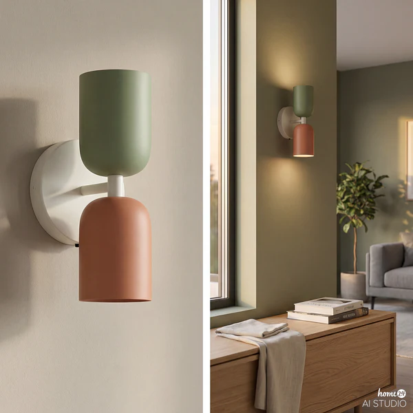 Akku-Wandleuchte NIMI - 3-Stufen-Dimmer - inkl. Fernbedienung - Multicolor - Image 4