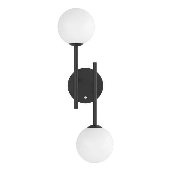 Akku-Wandleuchte RIGI - 2-flammig - 3-Stufen-Dimmer - Weiß / Schwarz - Image 6