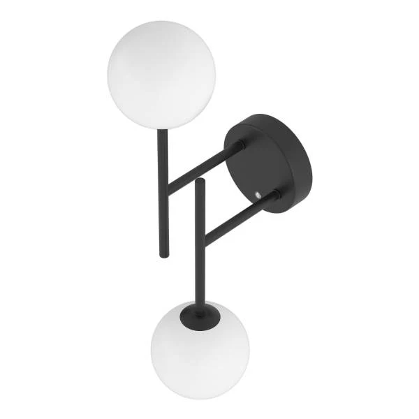 Akku-Wandleuchte RIGI - 2-flammig - 3-Stufen-Dimmer - Weiß / Schwarz - Image 8