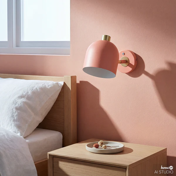 Akku-Wandleuchte RUMTO - 3-Stufen-Dimmer - inkl. Fernbedienung - Koralle - Image 2