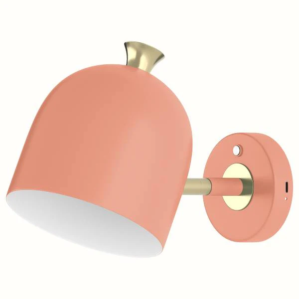 Akku-Wandleuchte RUMTO - 3-Stufen-Dimmer - inkl. Fernbedienung - Koralle - Image 8