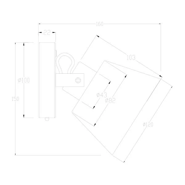 Akku-Wandleuchte SMI - 3-Stufen-Dimmer - inkl. Fernbedienung - Schwarz - Image 13