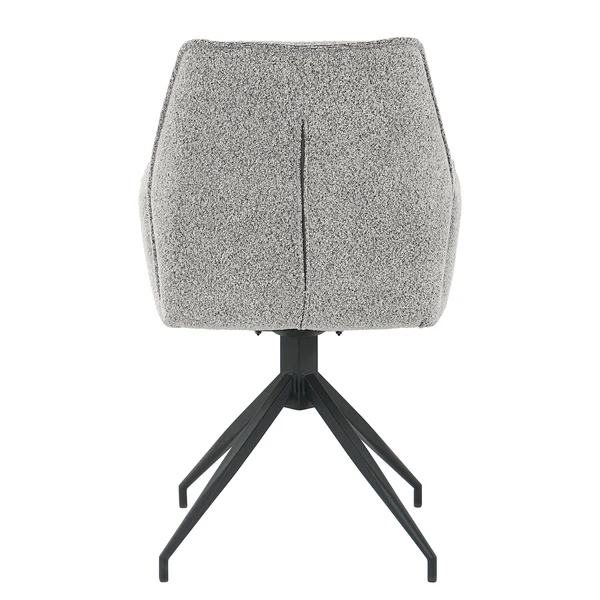 Armlehnenstuhl Duber - Bouclé - Grau - Image 6