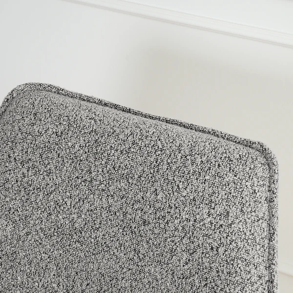 Armlehnenstuhl Duber - Bouclé - Grau - Image 8