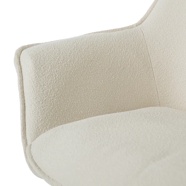 Armlehnenstuhl RANDALL - Webstoff - Creme - Image 10