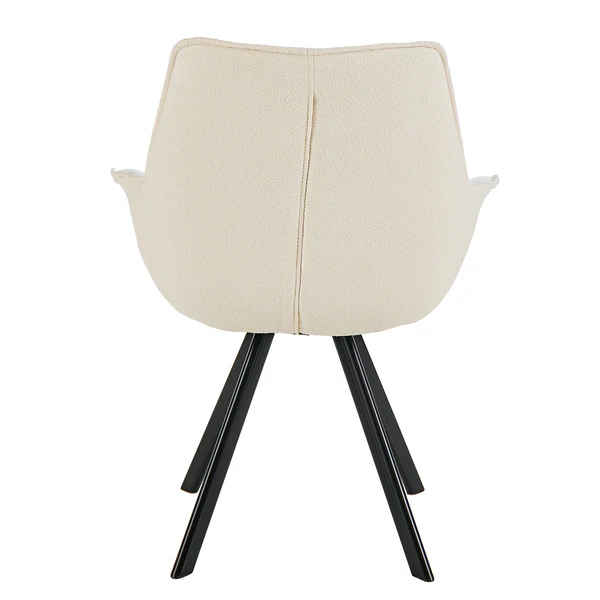 Armlehnenstuhl RANDALL - Webstoff - Creme - Image 6