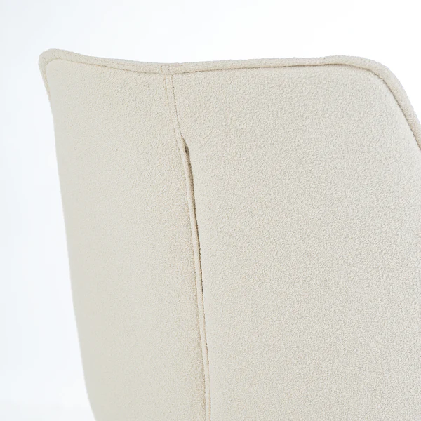 Armlehnenstuhl RANDALL - Webstoff - Creme - Image 8