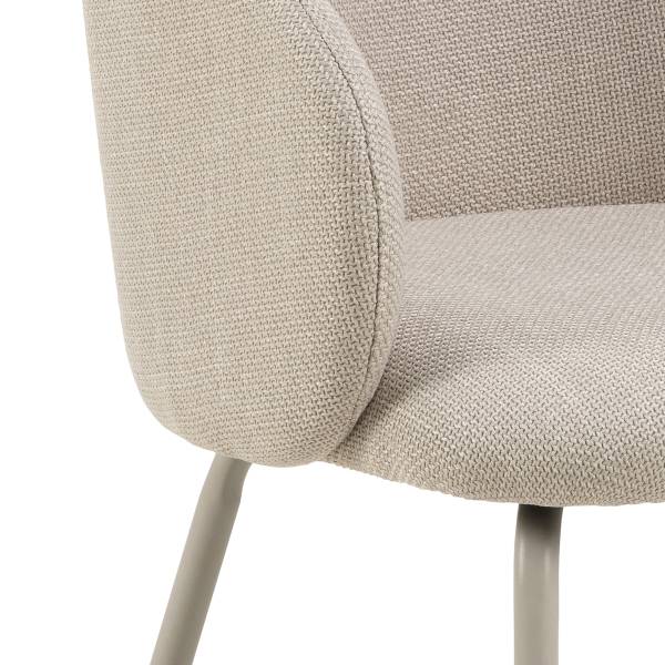 Armlehnenstuhl Skallo 2er-Set - Beige - Image 9