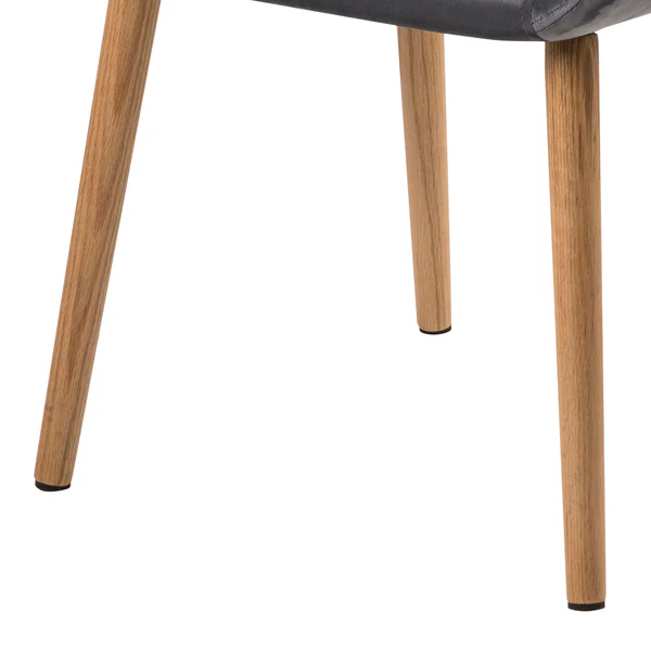 Armlehnenstuhl TILANDA Typ A - Samt Vilda: Dunkelgrau - 1er Set - Image 10