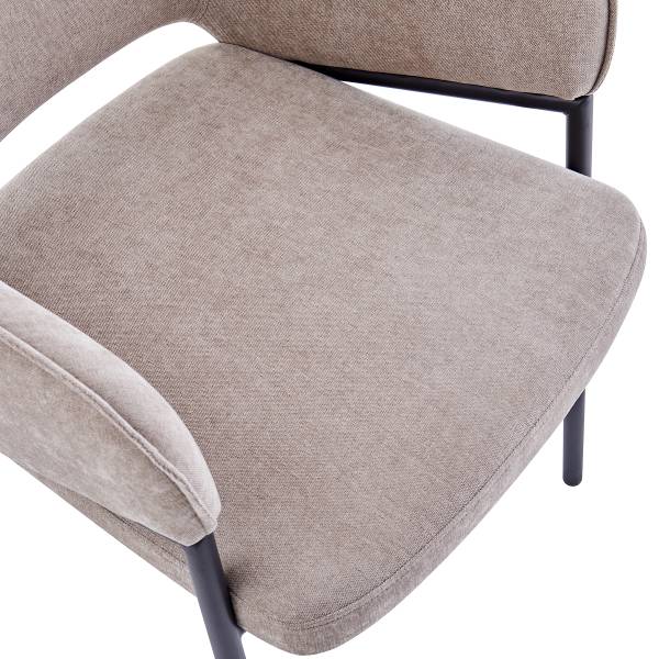 Armlehnenstuhl Uggasi 2er-Set - Beige / Schwarz - Image 9