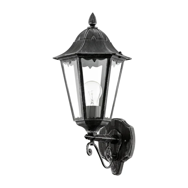 Außenwandleuchte Navedo II - Glas / Aluminium - 1-flammig - Schwarz