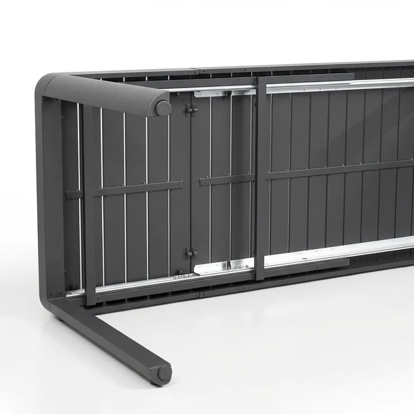 Ausziehbarer Gartentisch Yaro - Aluminium - Anthrazit - Image 14
