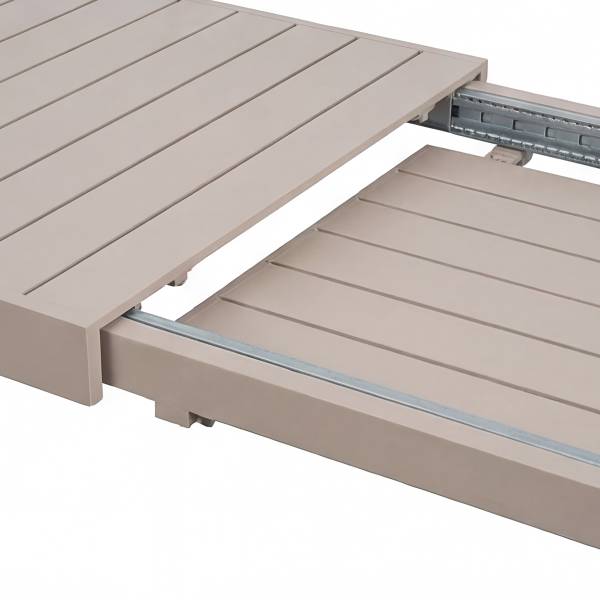 Ausziehbarer Gartentisch Yaro - Aluminium - Beige - Image 11
