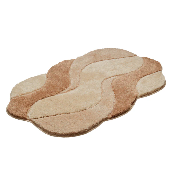 Badematte Carmen - Webstoff - Beige - 60 x 100 cm - Image 2