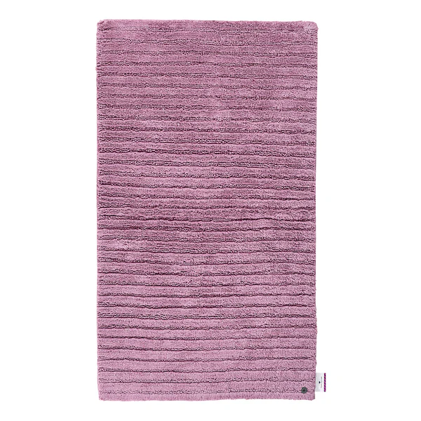 Badematte Cotton Stripe - Baumwolle - Mauve - 60 x 60 cm