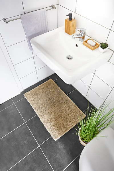 Badematte Florida 2er-Set Kombination B - recyceltes Polyester - Taupe - Image 3