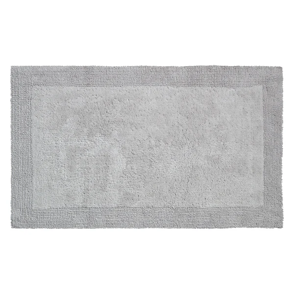Badematte Luxor - Webstoff - Hellgrau - 70 x 120 cm