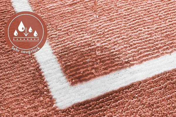 Badematte Maui - recyceltes Polyester - Rot - 50 x 80 cm - Image 11