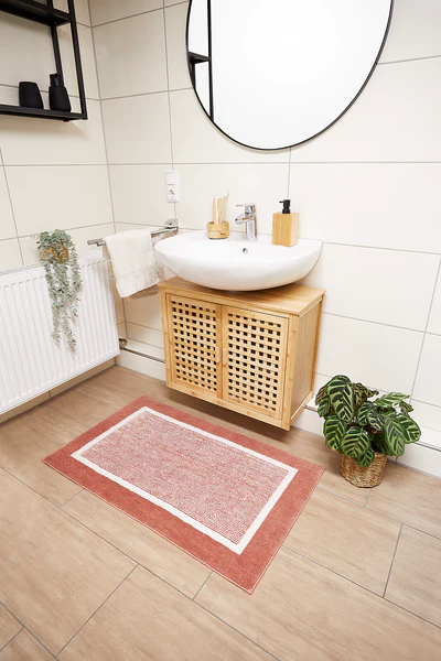 Badematte Maui - recyceltes Polyester - Rot - 50 x 80 cm - Image 2