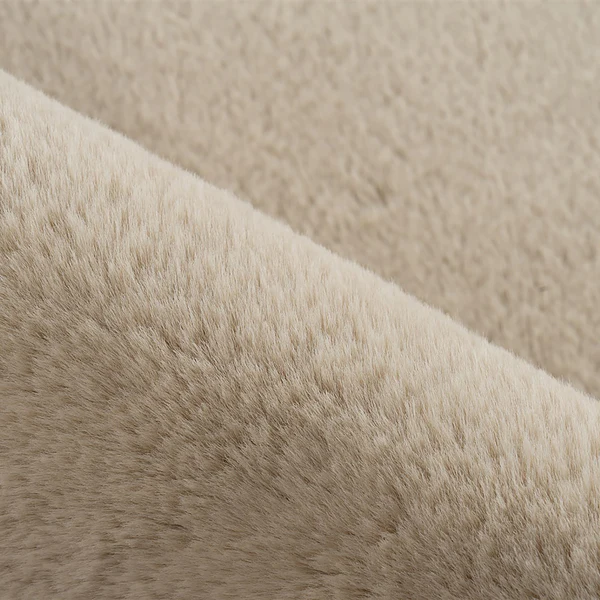 Badematte Rabbit Light Rund - Polyester - Ø 100 cm - Beige - Image 4
