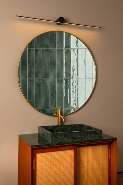 Badleuchte Mizar - Aluminium - Schwarz - Tiefe: 90 cm - Image 2