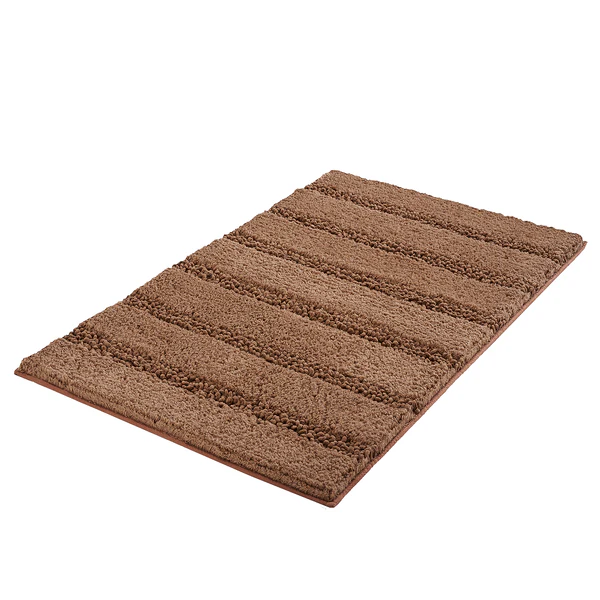 Badteppich Monrovia - Mischgewebe - Hellbraun - 60 x 100 cm - Image 2