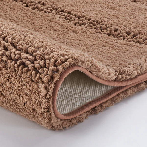 Badteppich Monrovia - Mischgewebe - Hellbraun - 60 x 100 cm - Image 3