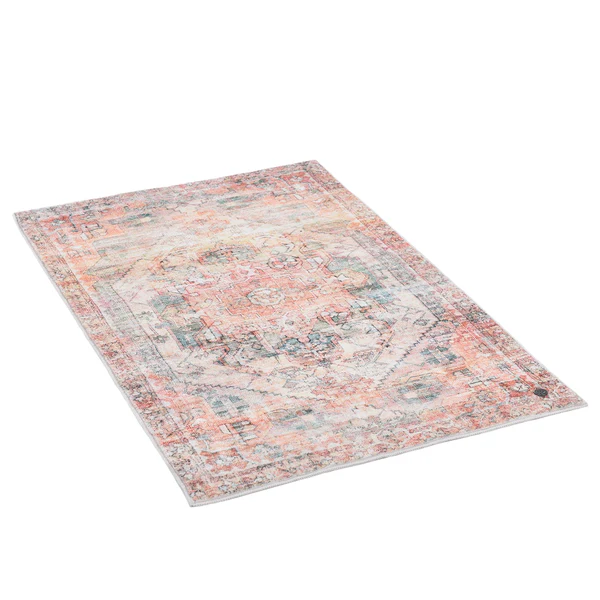 Badteppich Oriental Three - Polyester - Orange / Rot - 60 x 100 cm - Image 2