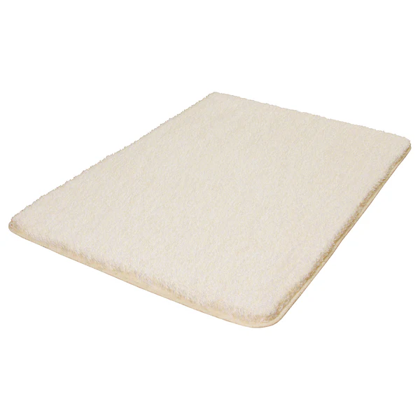 Badteppich Seattle - Polyester - Creme - 70 x 120 cm