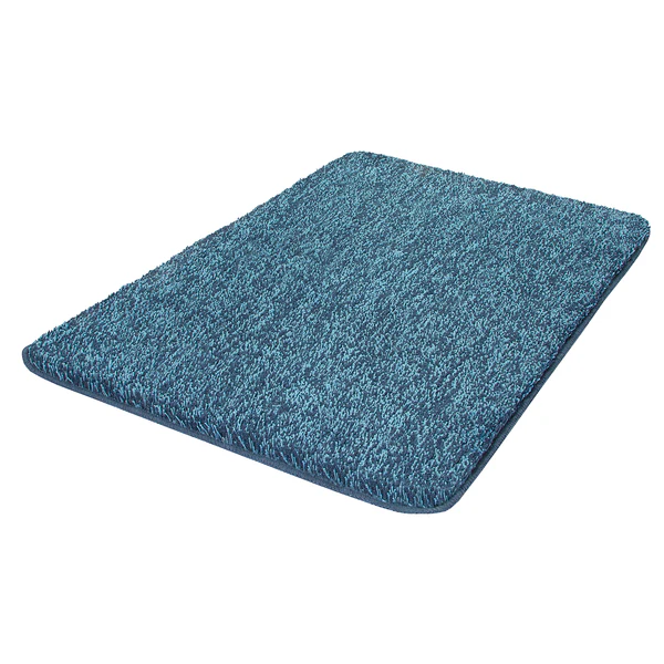 Badteppich Seattle - Polyester - Petrol - 60 x 90 cm
