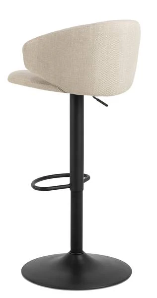 Barhocker Bacavi 2er-Set - Beige - Flachgewebe - Stahl - 46 x 107 x 38 cm - Image 4