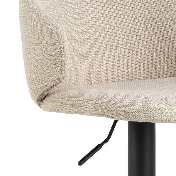 Barhocker Bacavi 2er-Set - Beige - Flachgewebe - Stahl - 46 x 107 x 38 cm - Image 8