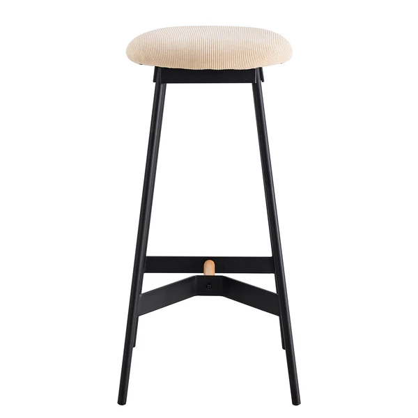 Barhocker Pirmil - Cordstoff Lyana: Beige - Image 4