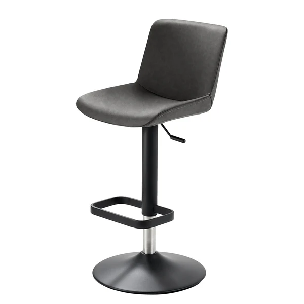 Barstuhl myDIVO II - Stahl / Webstoff - Anthrazit / Schwarzgrau