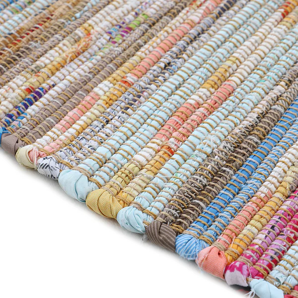 Baumwollteppich Kelim Chindi - Baumwolle / Polyester - Taupe - 60 x 110 cm - Image 5