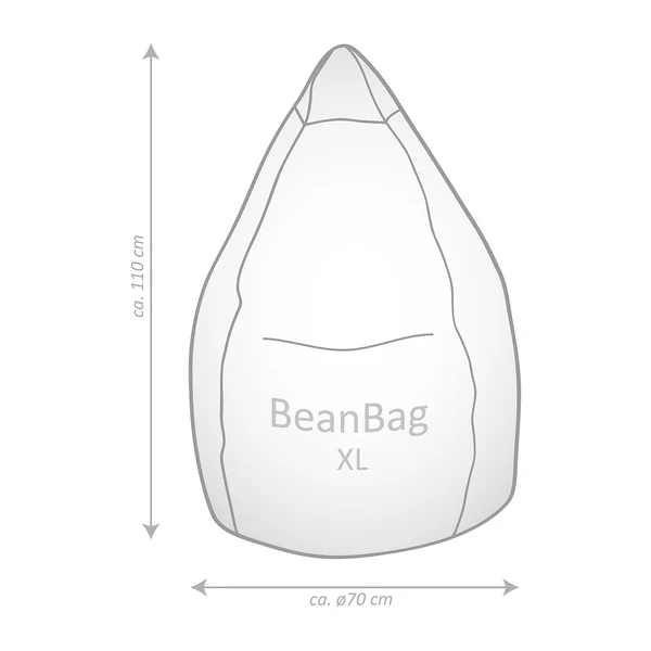 Beanbag Cool - Gelb - Polyester PVC - 70 x 110 x 70 cm - Image 3