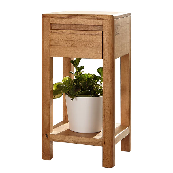 Beistelltisch Anamur I - Kernbuche massiv - Kernbuche - Höhe: 60 cm