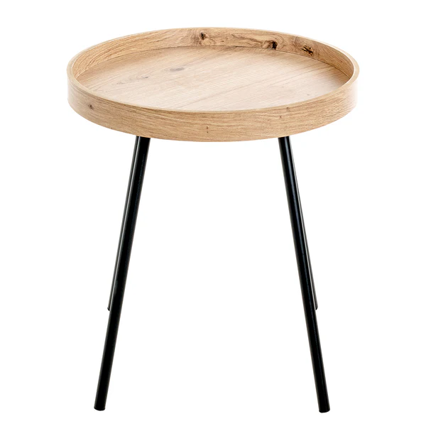Beistelltisch Kirtomy - MDF / Stahl - Wildeiche Dekor - Image 2