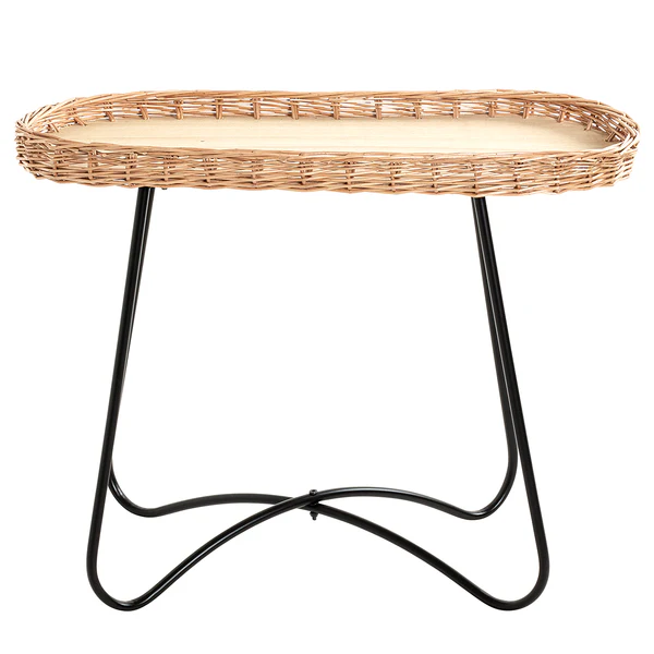 Beistelltisch Nybster Oval - Beige / Schwarz - Image 2