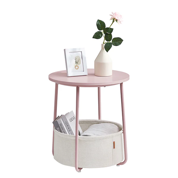 Beistelltisch Ponoka - Rosa / Weiß - Image 4
