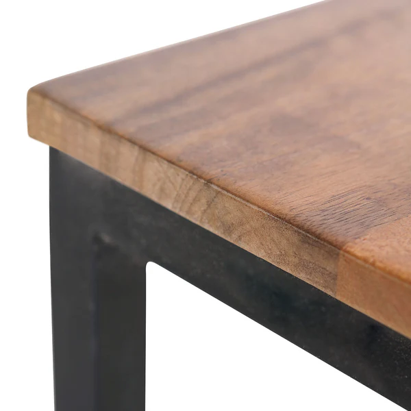 Beistelltisch Ugo II - Mango massiv / Metall - Mango / Schwarz - Image 6