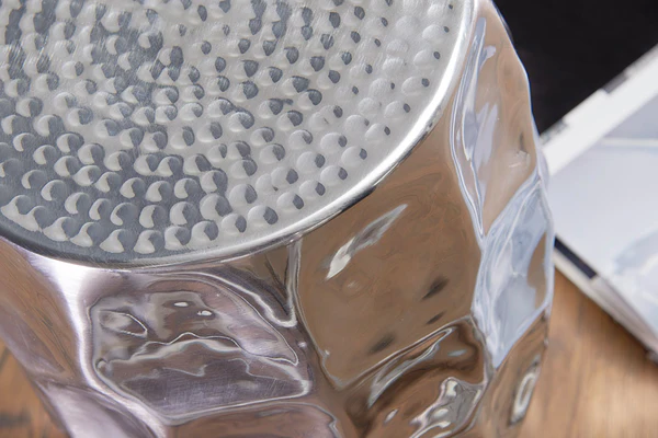 Beistelltisch Valdez - Aluminim - Silber - Silber - Image 4