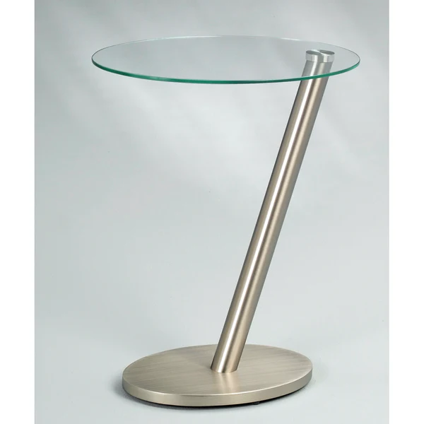 Beistelltisch Voglans - Glas / Metall - Silber - Image 2