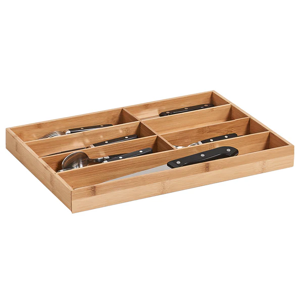 Besteckkasten Damia - Bambus - natur - 44 x 30,6 x 4,3 - Image 3