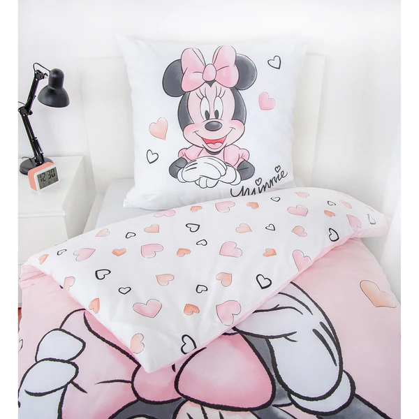 Bettwäsche Minnie Mouse III - Renforcé - Altrosa / Weiß - Image 3