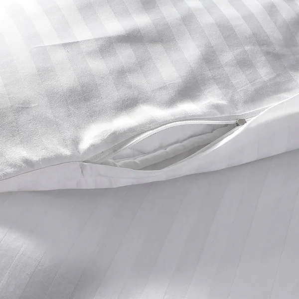 Bettwäsche Valerina - Baumwollsatin - Weiß - 140 x 240 cm + Kissen 70 x 60 cm - Image 5