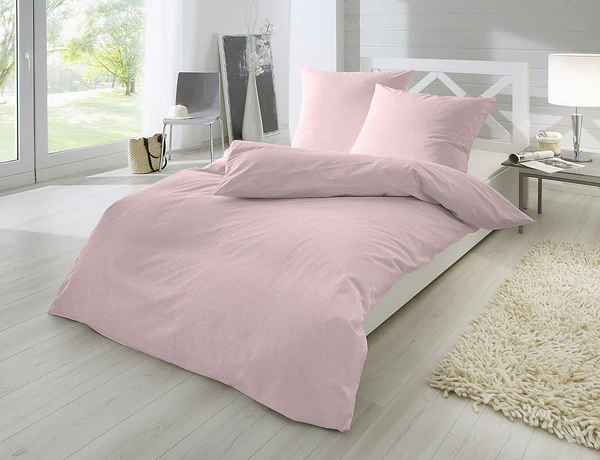 Biber-Bettwäsche Mini Me - Baumwolle - Weiß / Pink - 135 x 200 cm - Image 2